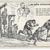 1900er-Postkarte-von-russischen-Pogromen-Polen