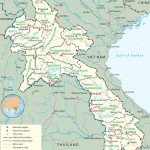 mappa del laos
