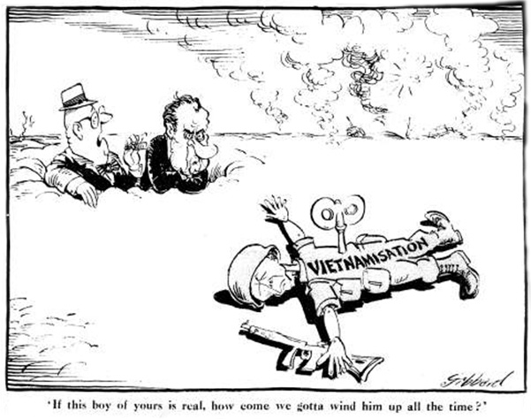 Vietnam War Political Cartoons Nixon