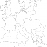 1 Mapa de contorno de Europa 1914