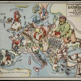 1915-Karte-von-Europa-im-Frühling-Deutschland